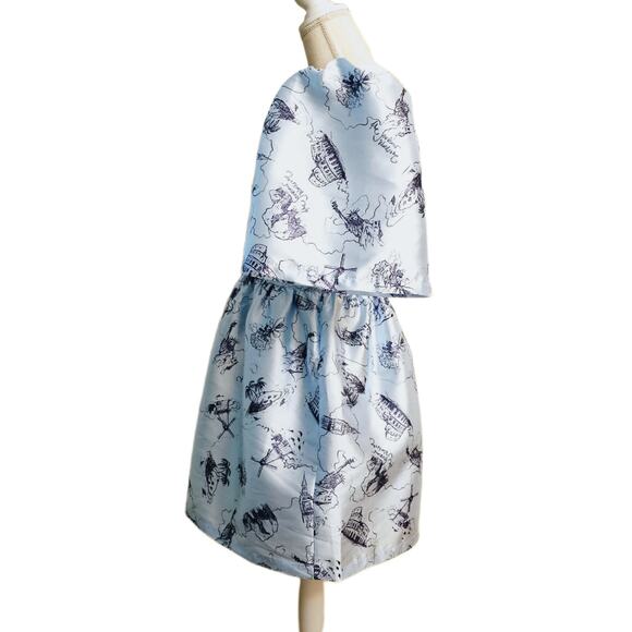 NWOT Stella Nova Anthropologie Mio Puff Sleeve Mini Dress $395 Size EU 38/Med - Picture 4 of 9